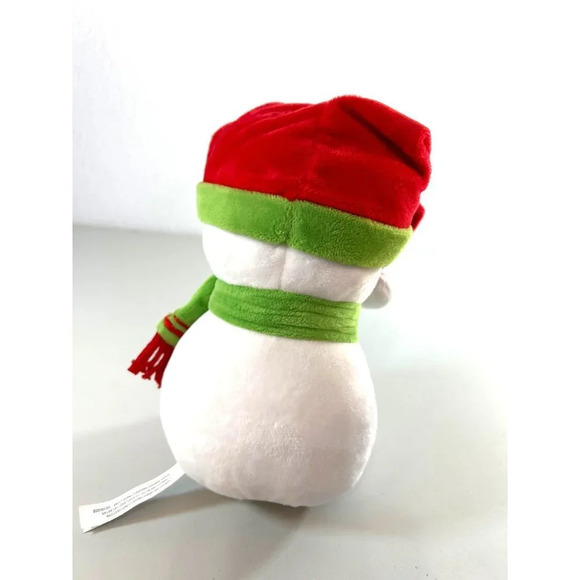 American Greetings Corp Christmas Snowman Plush Stuffed Animal Toy White/Red/Gre - Picture 5 of 9